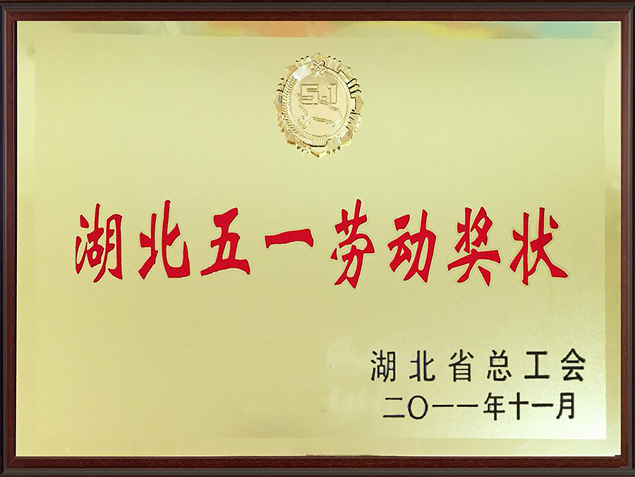 湖北省五一勞動(dòng)獎(jiǎng)狀